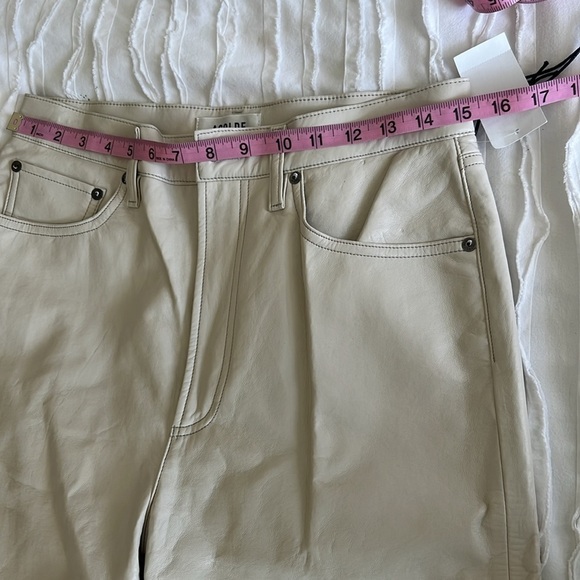 Agolde Recycled Leather 90s Pinch Waist Pants - Picture 3 of 13